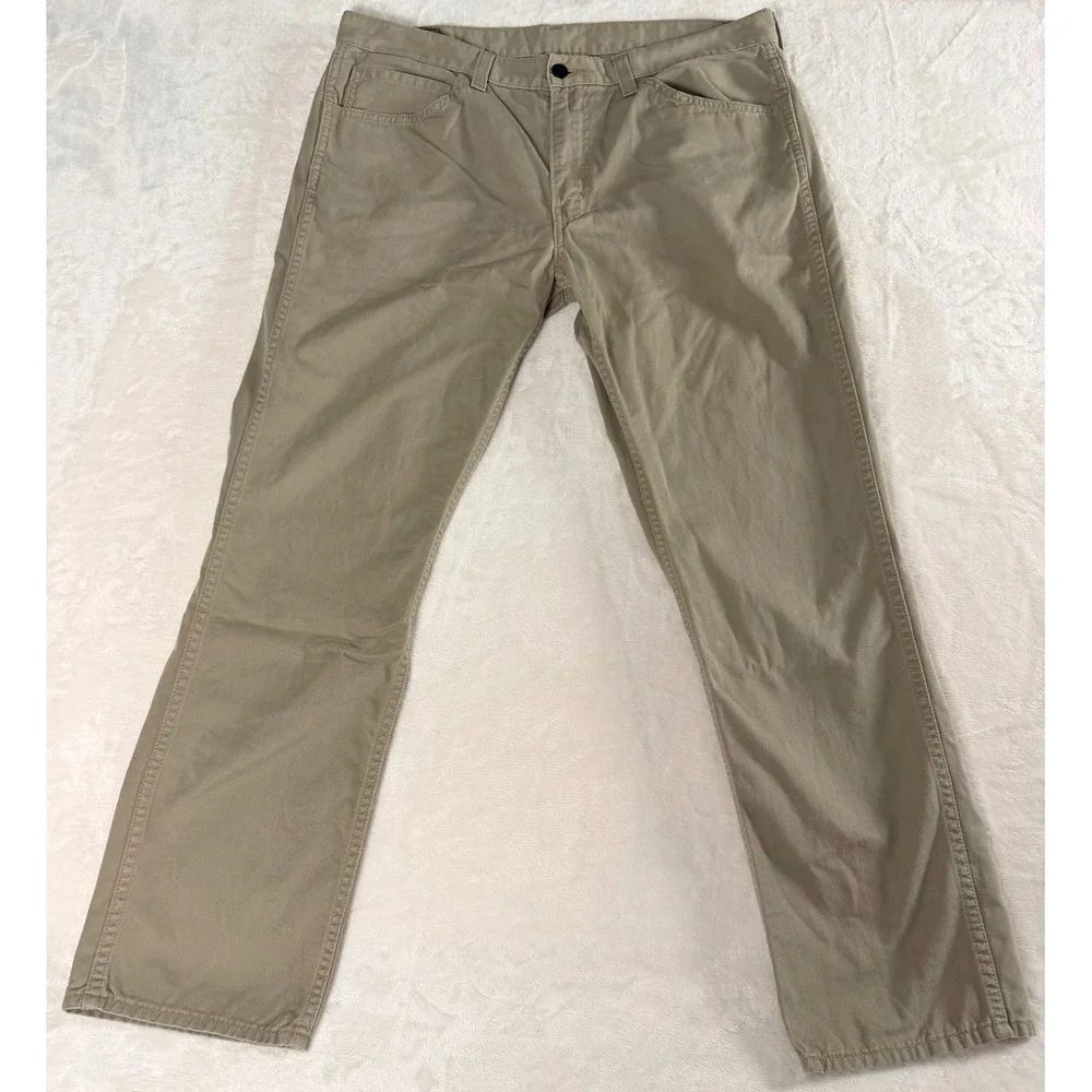Levi's 511 Slim Fit Khaki Jeans Pants Men 36x30 Beige Stretch